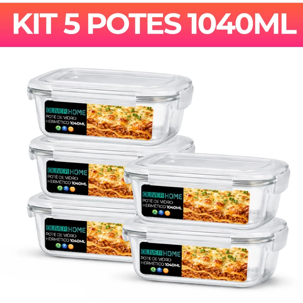 Revolucione Sua Organização: Análise Completa dos Potes Herméticos de Vidro 1040ml para Personal Organizers